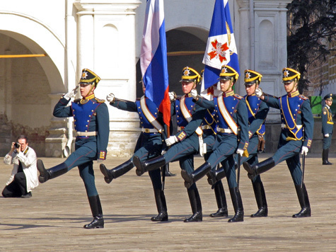 церемония смены караула в кремле