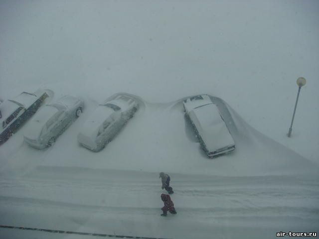 Снегопад в Австрии