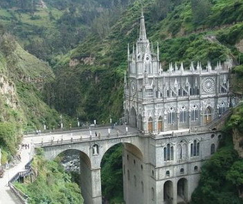 собор Las Lajas в колумбии