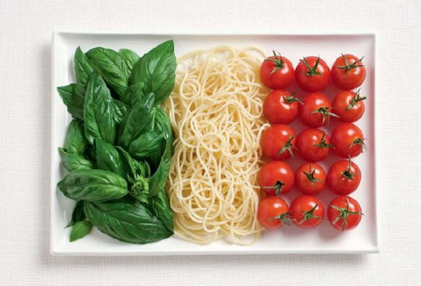 продуктовый флаг италии