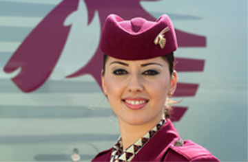 Qatar Airways stewardess