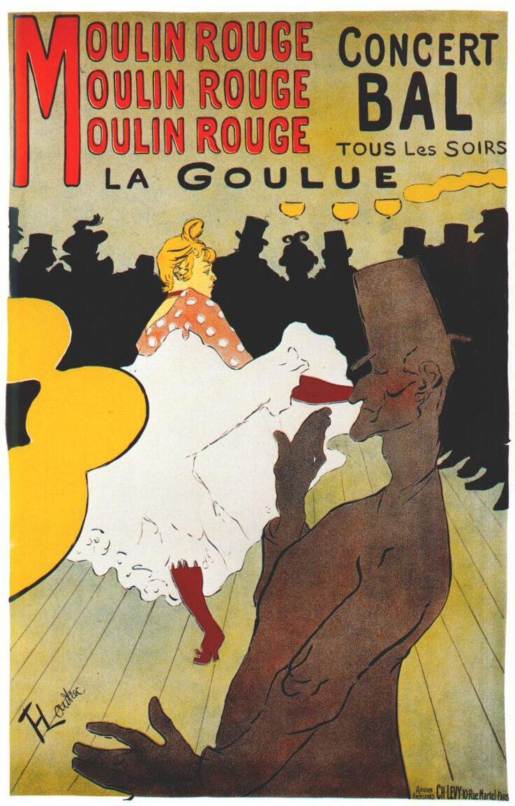Lautrec moulin rouge, la goulue (poster) 1891