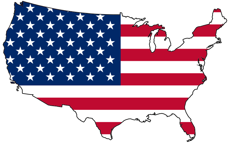 флаг-карта США