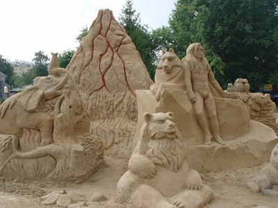 песчаная скульптура