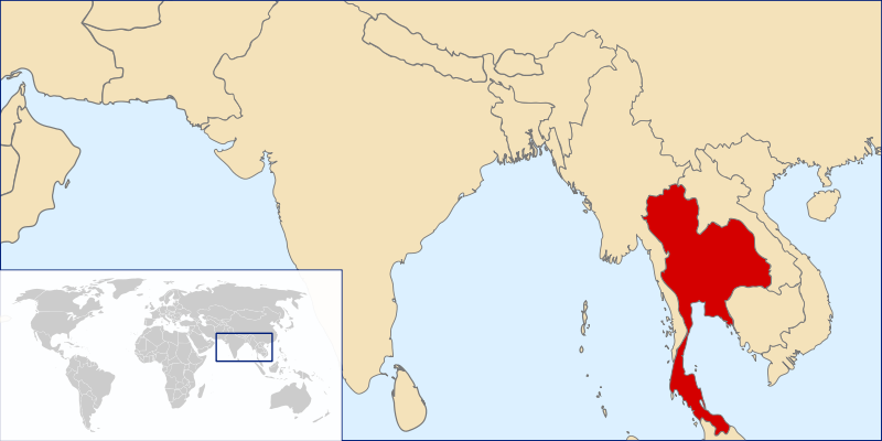 Тайланд на карте Мира