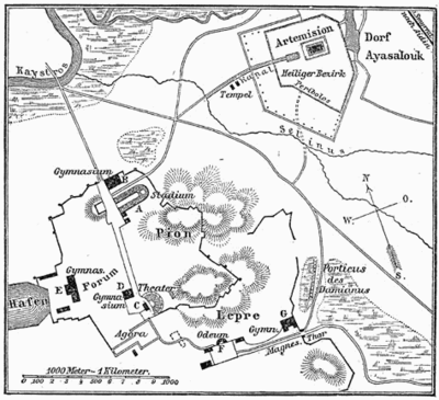 Карта Эфеса