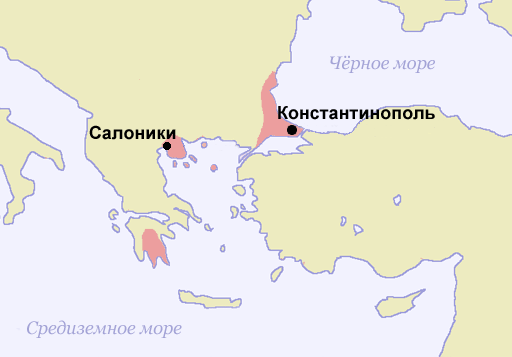 Византия к 1400 году